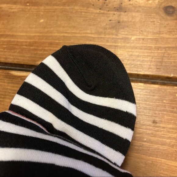 Kate Spade 3 Pair Crew Socks White Black Leopard Striped Pink NWT - Picture 9 of 11